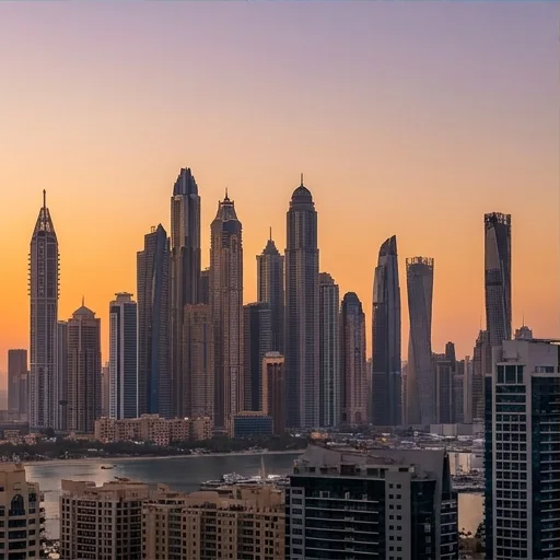 Illustrative lifestyle image; not a photograph of Downtown Dubai