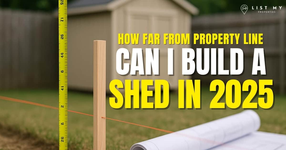 How Far From Property Line Can I Build a Shed
