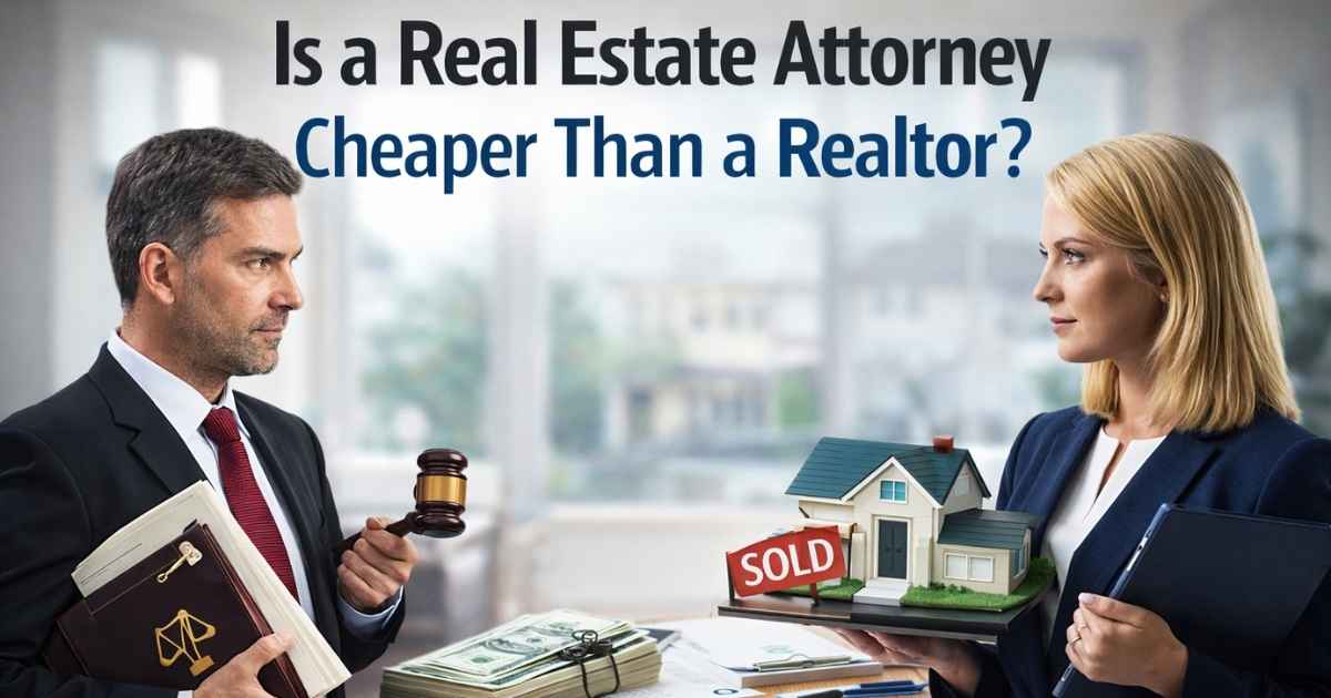 Is a Real Estate Attorney Cheaper Than a Realtor