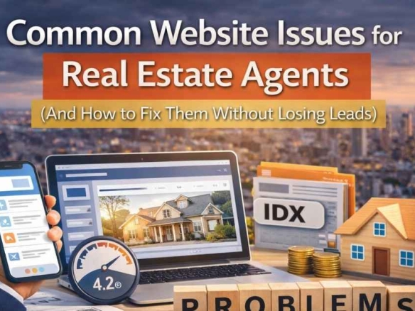 Common website issues for real estate agents (and how to fix them without losing leads)