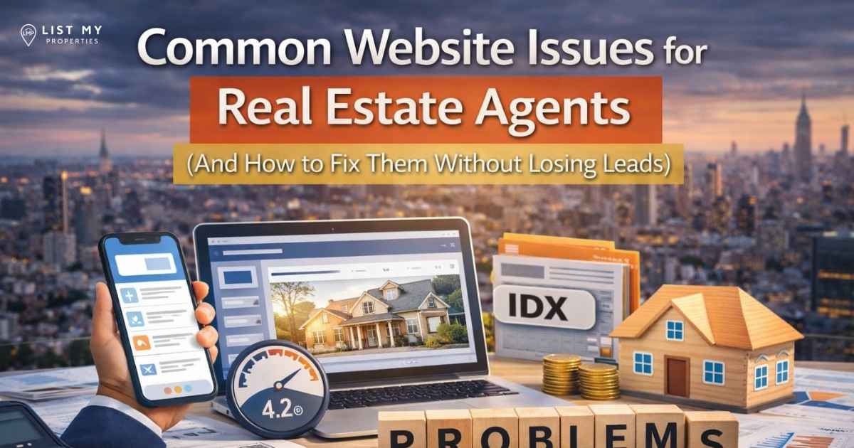 Common website issues for real estate agents (and how to fix them without losing leads)