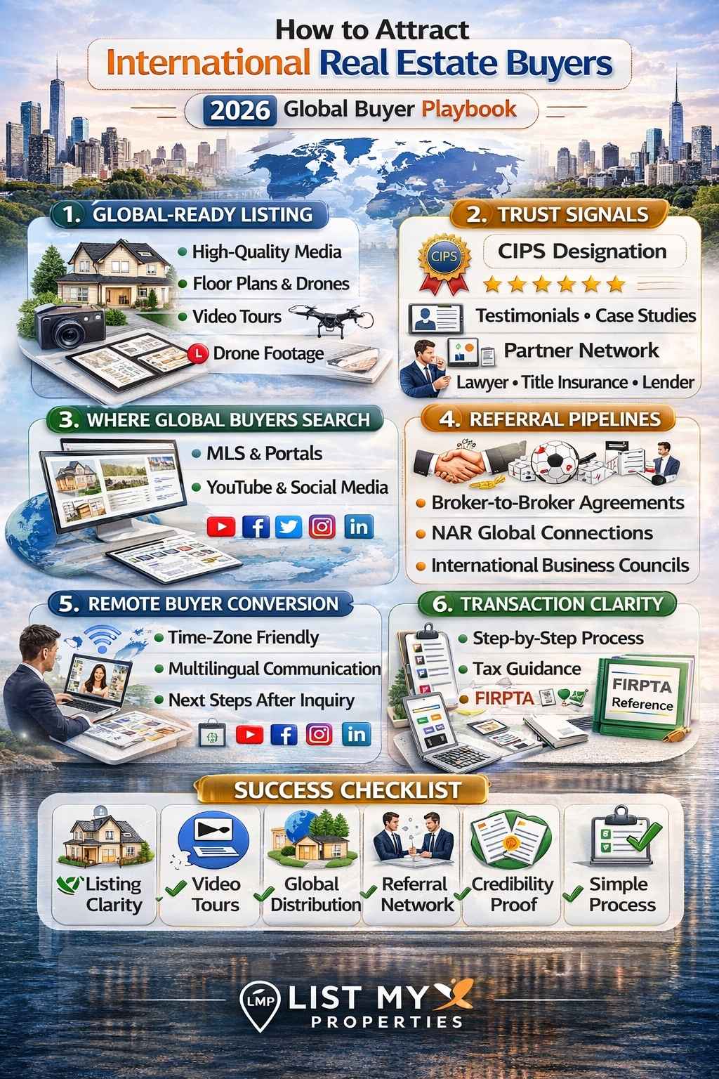 Attracting International Real Estate Buyers in 2026: A Practical Guide Infographic