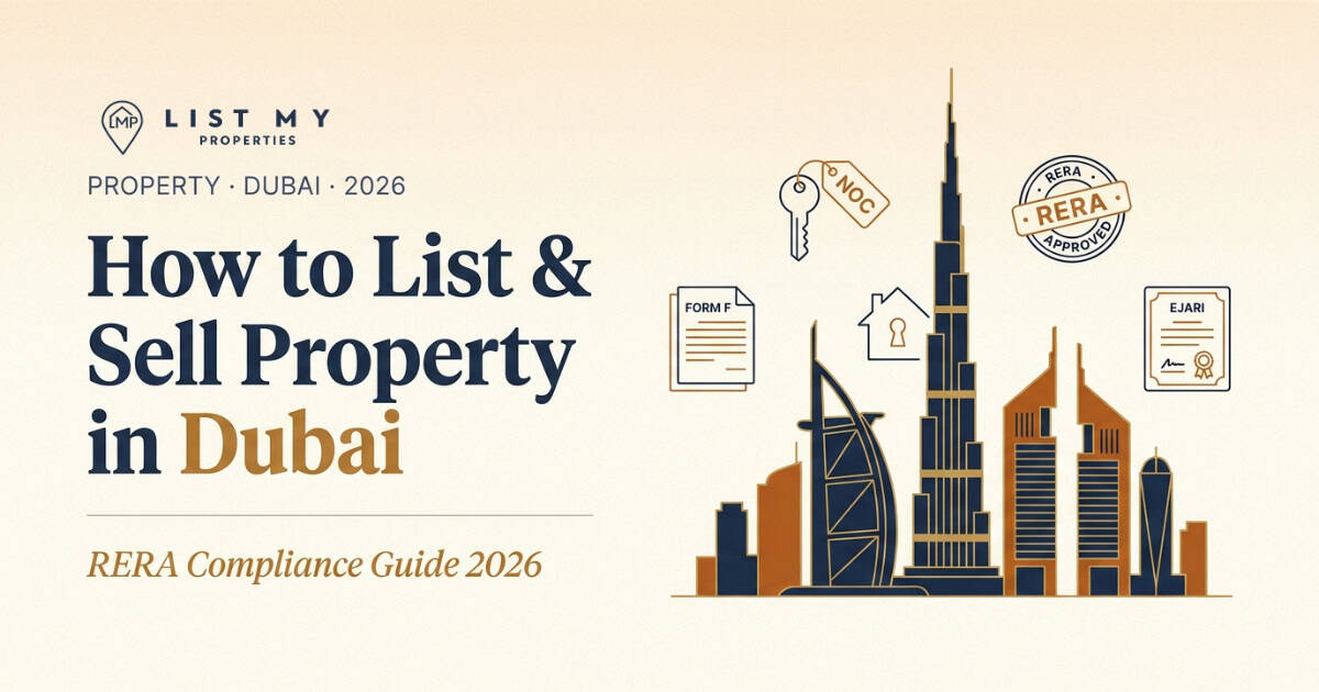 Dubai property seller reviewing RERA compliance documents before listing property for sale