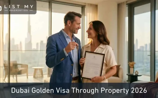 Investor receiving a Dubai Golden Visa after buying AED 2 million property in 2026