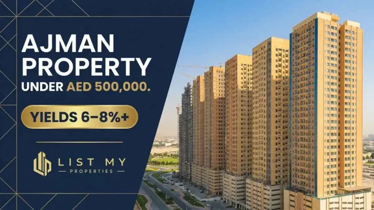 Ajman property for Sale under 500,000 in 2026 - affordable studio and 1-bed freehold apartments