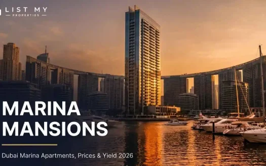 Marina Mansions residential tower in Dubai Marina in 2026