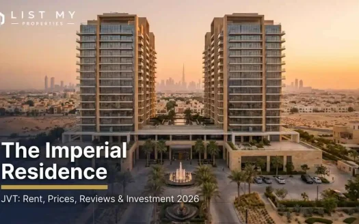 The Imperial Residence, a twin-tower freehold residential complex in Jumeirah Village Triangle, Dubai, in 2026