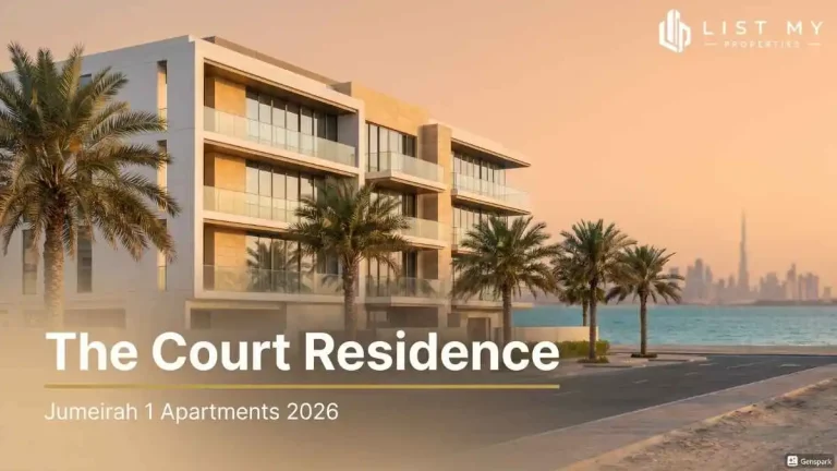 The Court Residence, a boutique apartment building in Jumeirah 1, Dubai, in 2026