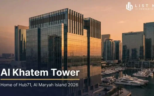 Al Khatem Tower on Al Maryah Island, Abu Dhabi, in 2026