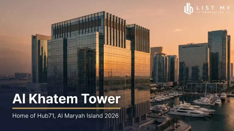 Al Khatem Tower on Al Maryah Island, Abu Dhabi, in 2026