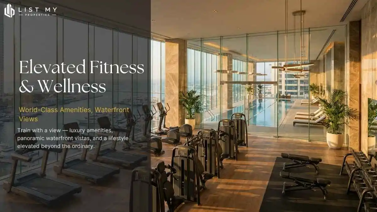 Sulafa Tower, Premium Gym a tall waterfront residential skyscraper in Dubai Marina, in 2026
