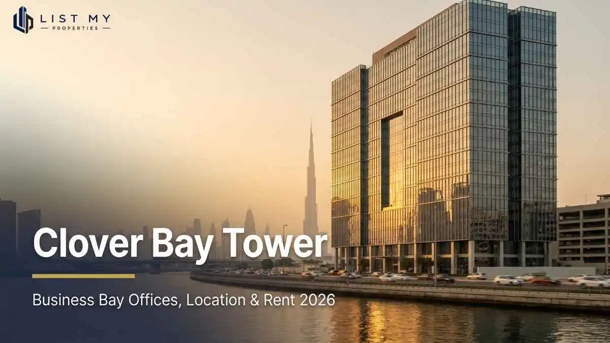 Clover Bay Tower office building in Business Bay, Dubai, in 2026